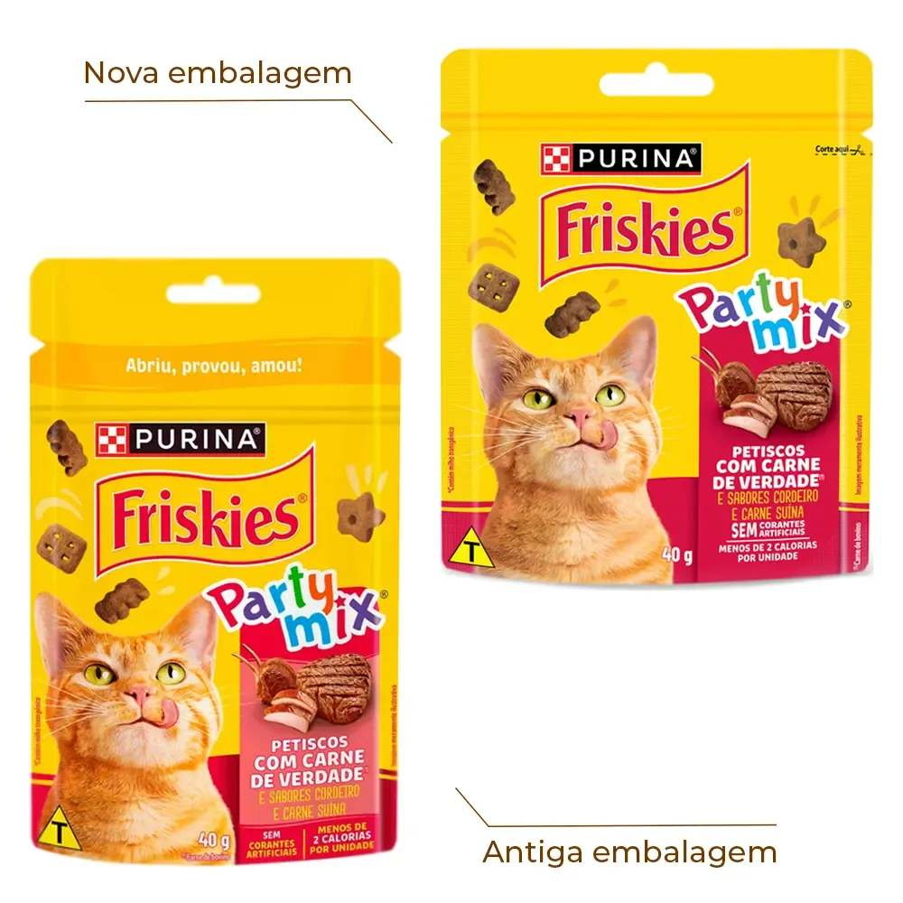 Petisco Friskies Party Mix Carne